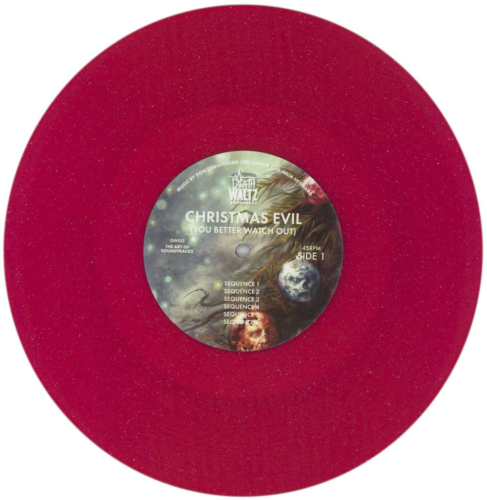 Original Soundtrack Christmas Evil - Pink Sparkle Vinyl UK 10" vinyl single (10 inch record) OST10CH647984