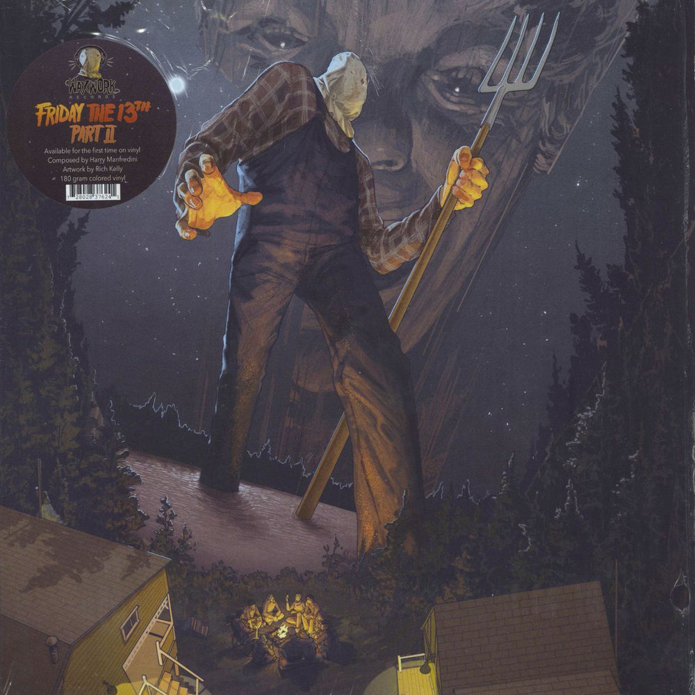 Original Soundtrack Friday The 13th Part II - Blue & Red Splatter Vinyl + Shrink US vinyl LP album (LP record) WW13.2