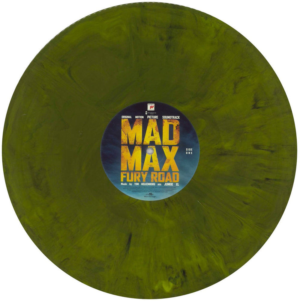 Original Soundtrack Mad Max: Fury Road (Original Motion Picture Soundtrack) - Yellow & Blue Marble Vinyl UK 2-LP vinyl record set (Double LP Album) OST2LMA839383