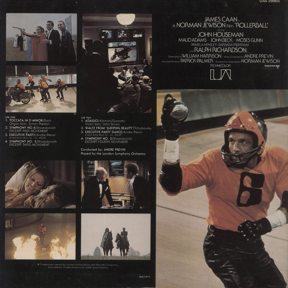 Original Soundtrack Rollerball UK vinyl LP album (LP record)