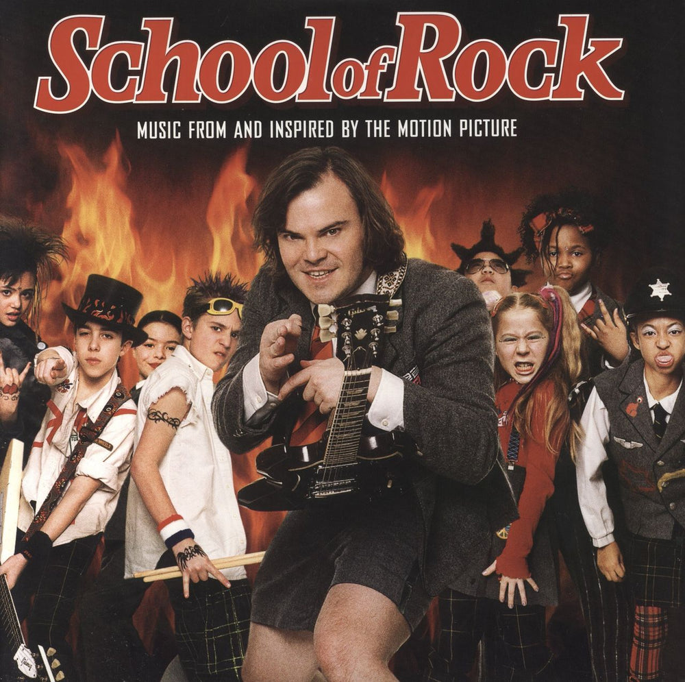 Original Soundtrack School Of Rock - Orange Vinyl UK 2-LP vinyl record set (Double LP Album) 603497843473