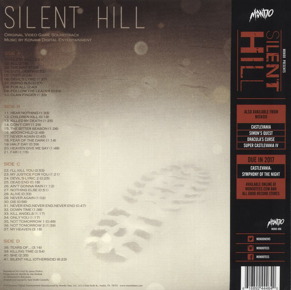 Original Soundtrack Silent Hill - Original Video Game Soundtrack