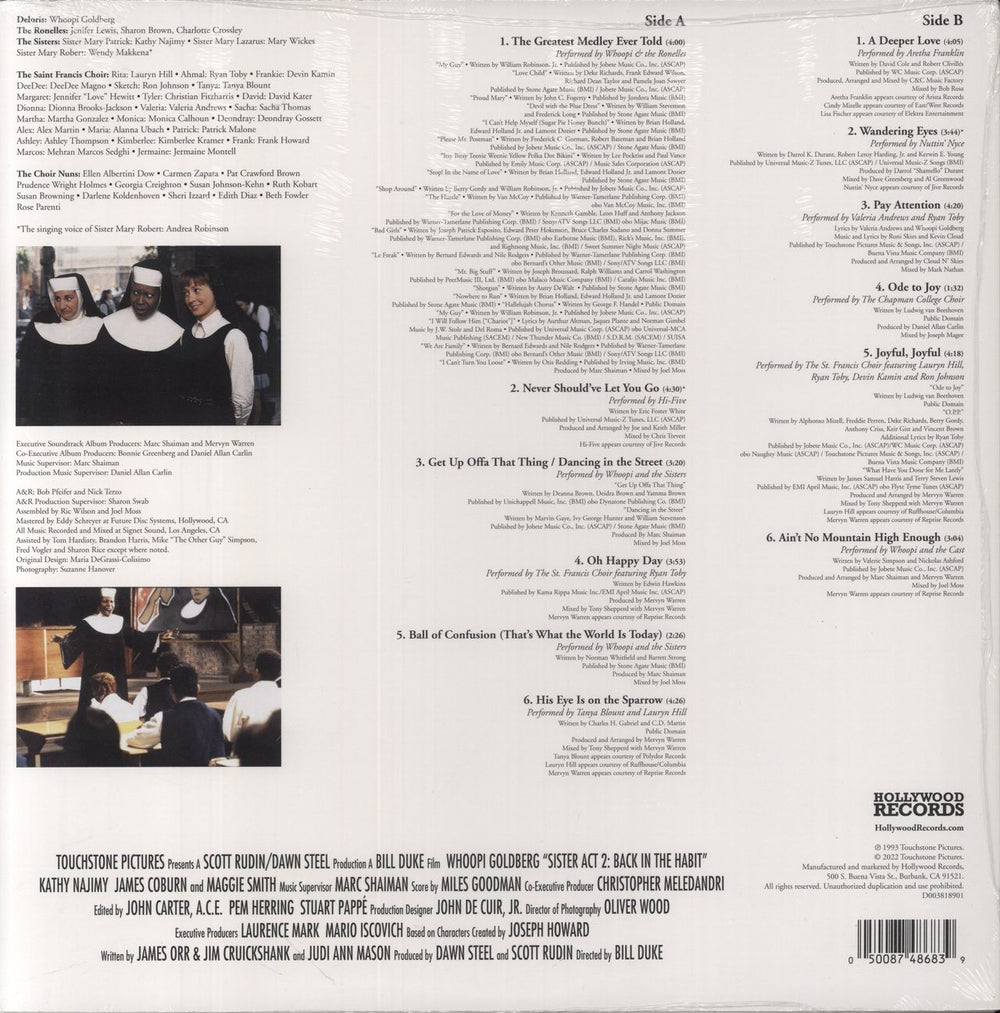 Original Soundtrack Sister Act 2: Back In The Habit - White Vinyl - Sealed US vinyl LP album (LP record) 050087486839