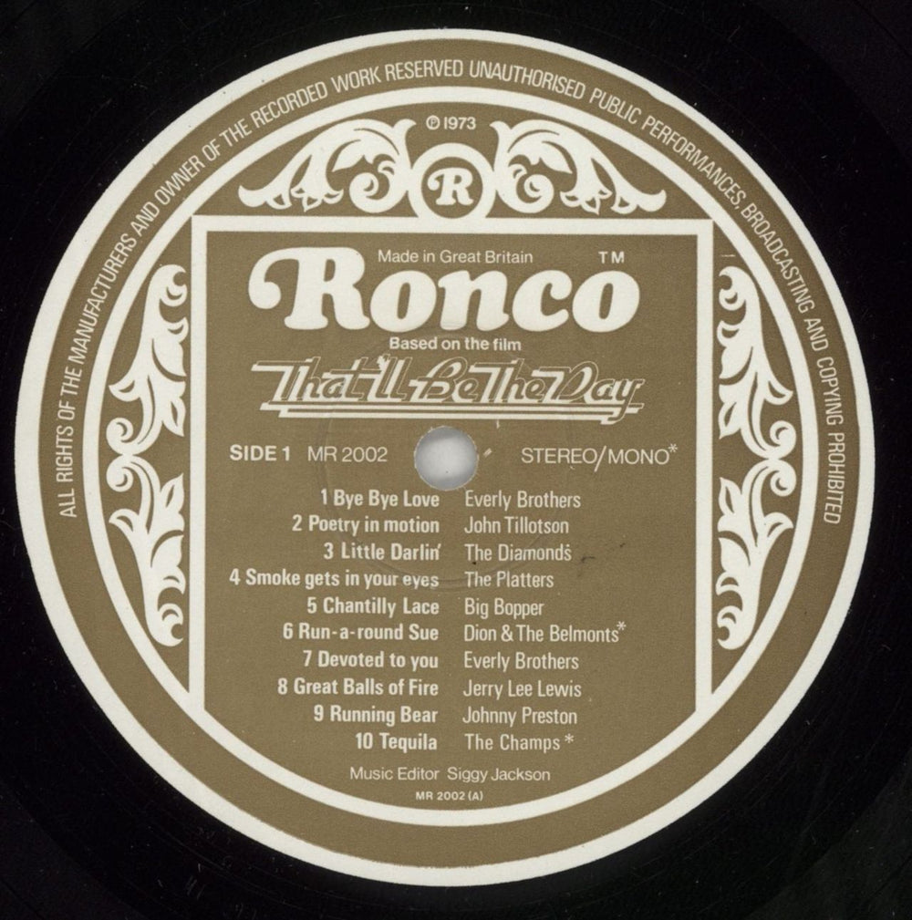 Original Soundtrack That'll Be The Day UK 2-LP vinyl record set (Double LP Album) OST2LTH572661