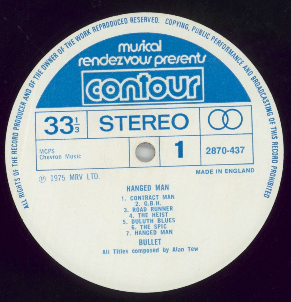 Original Soundtrack The Hanged Man UK vinyl LP album (LP record) OSTLPTH860664