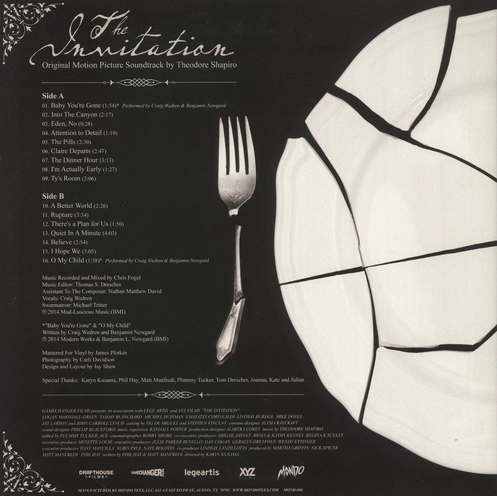 Original Soundtrack The Invitation - Green & Red Vinyl US vinyl LP album (LP record) 616892385042