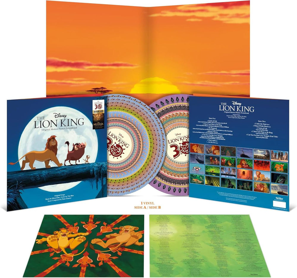 Original Soundtrack The Lion King - Zoetrope Animated Picture Disc - Sealed UK picture disc LP (vinyl picture disc album) 2024