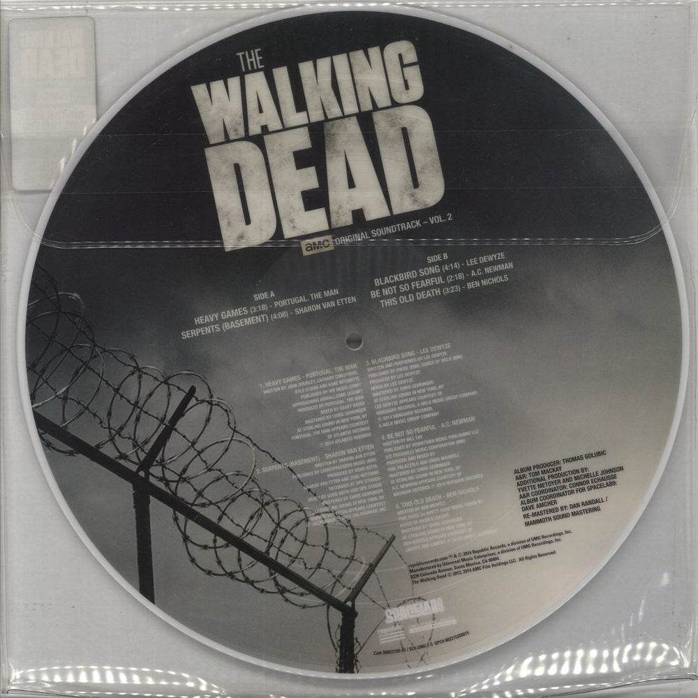 Original Soundtrack The Walking Dead - Vol. 2 - RSD US picture disc LP (vinyl picture disc album) 802215200615