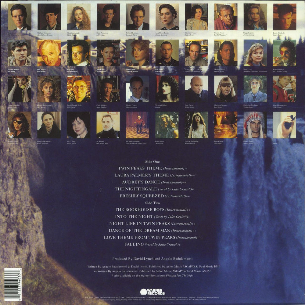 Original Soundtrack Twin Peaks US vinyl LP album (LP record) 081227940300