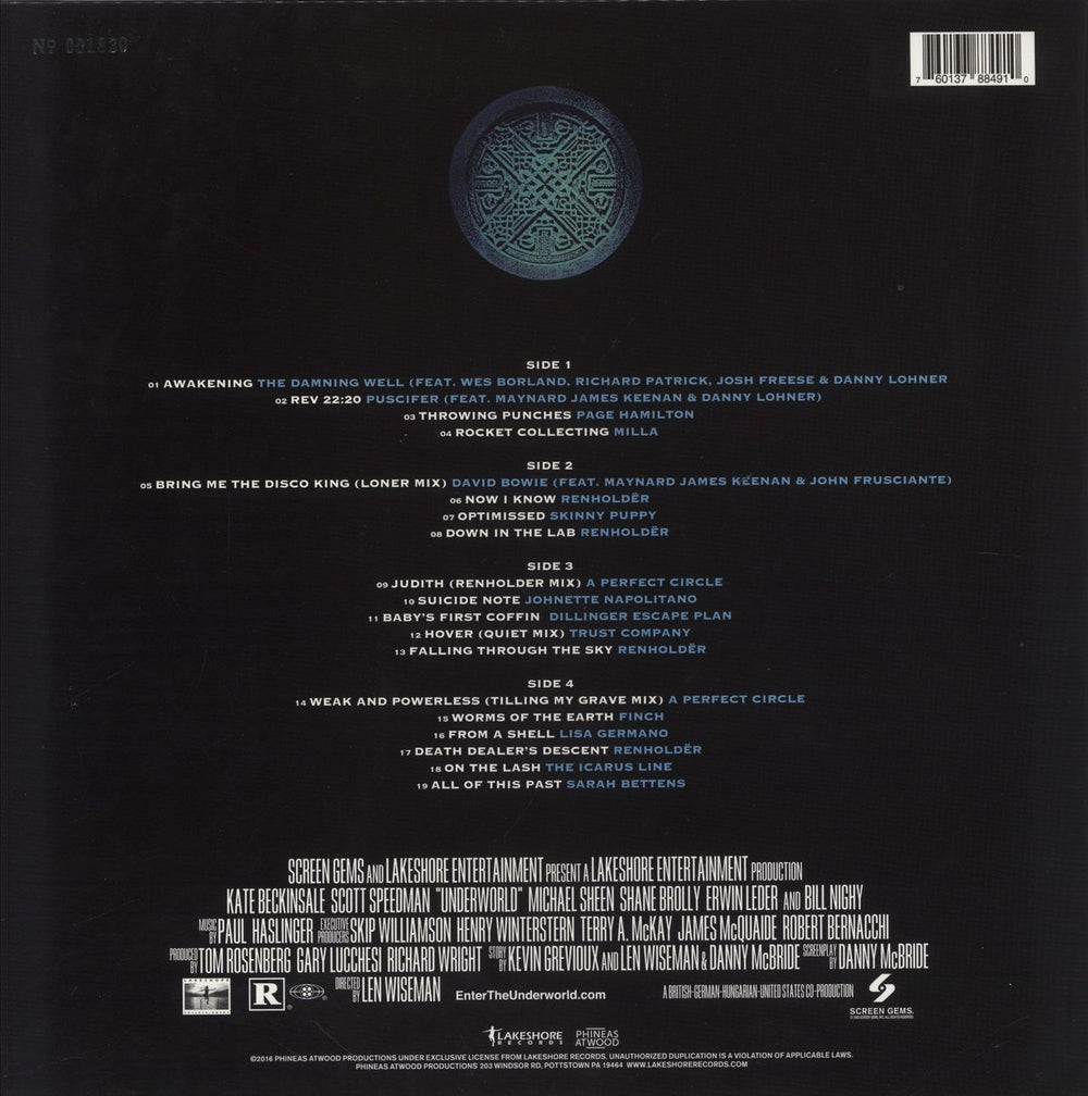 Original Soundtrack Underworld - Clear With Black Swirl Vinyl US 2-LP vinyl record set (Double LP Album) 760137884910