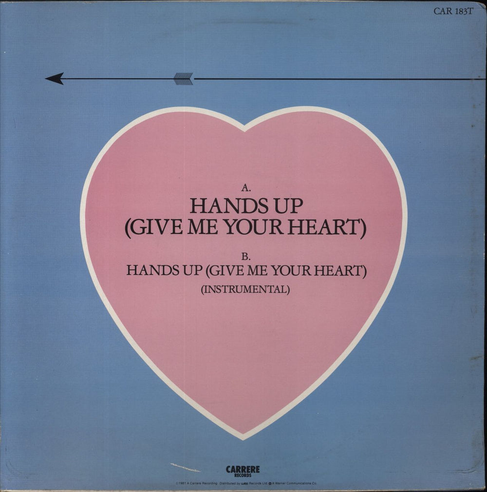 Ottawan Hands Up (Give Me Your Heart) UK 12" vinyl single (12 inch record / Maxi-single)