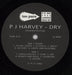 P.J. Harvey Dry + Bonus LP - Number stickered sleeve - EX UK 2-LP vinyl record set (Double LP Album) PJH2LDR652030