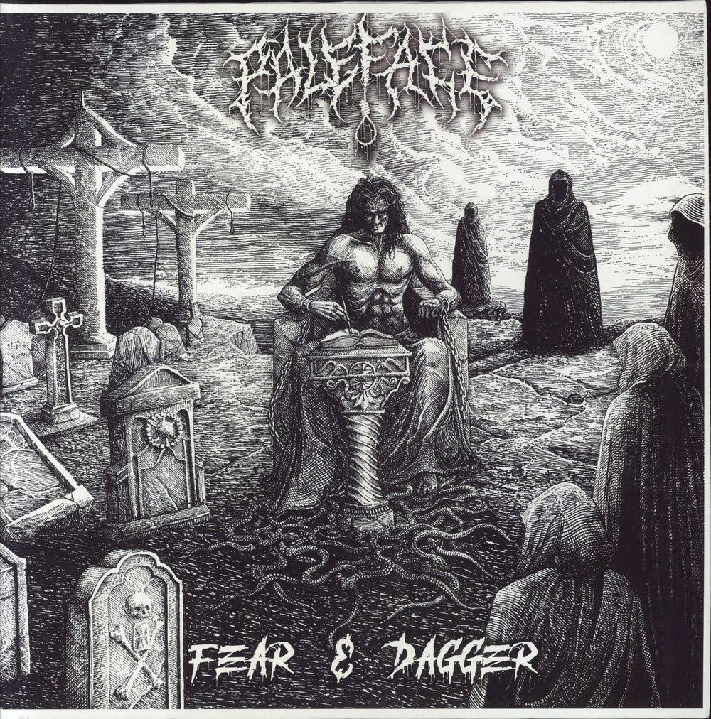 Paleface Fear & Dagger - Black/Blue Marbled Vinyl Swiss 2-LP vinyl record set (Double LP Album) NON