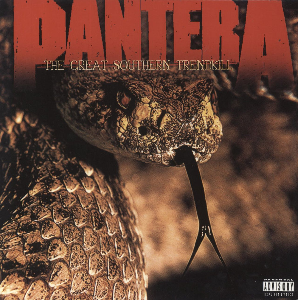 Pantera The Great Southern Trendkill White/Sandblasted Orange Vinyl US vinyl LP album (LP record) RF161908