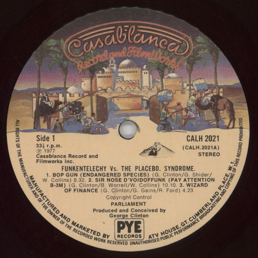 Parliament Funkentelechy Vs. The Placebo Syndrome + Comic book + Poster UK vinyl LP album (LP record) PLTLPFU497367