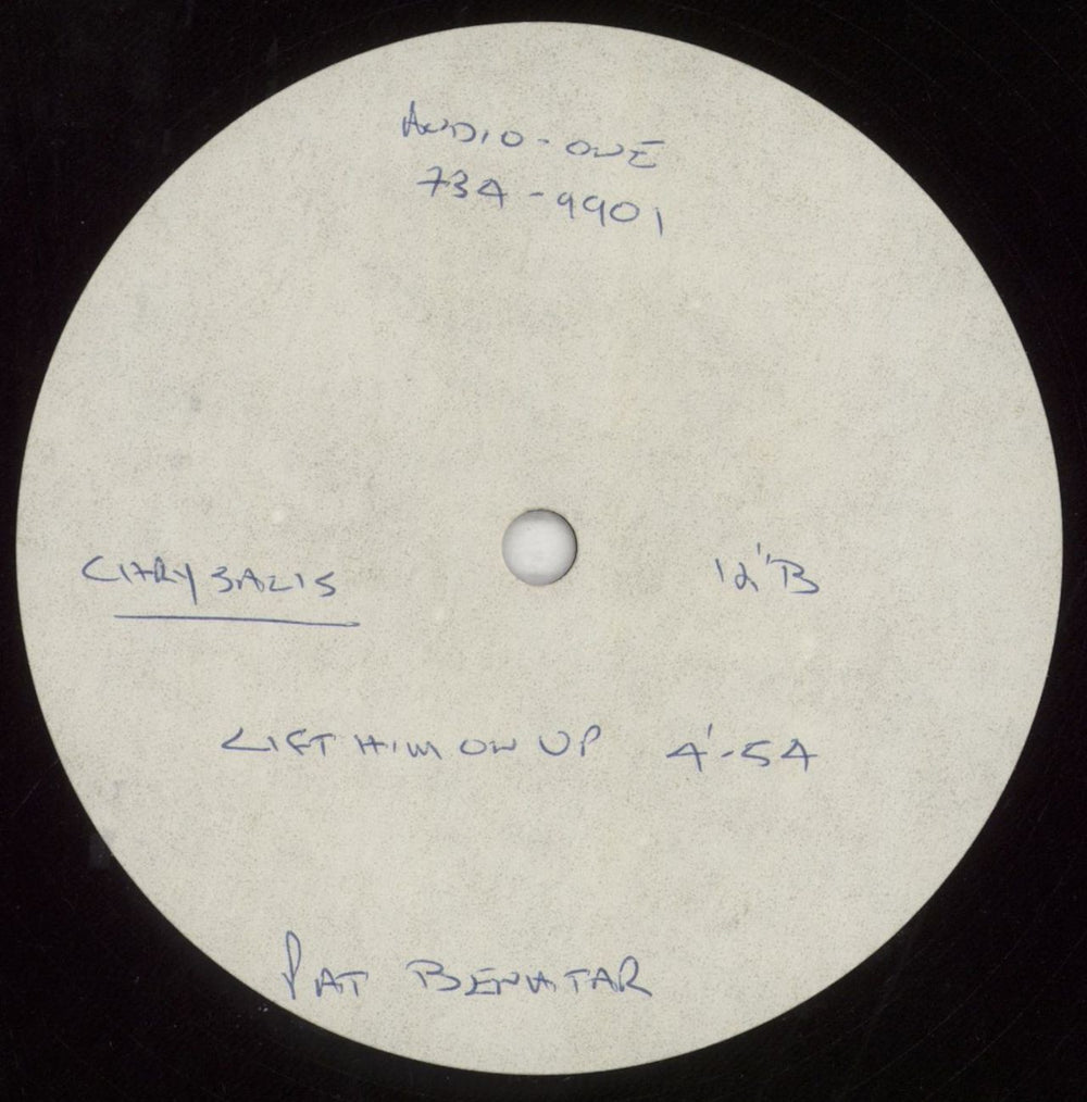 Pat Benatar Don't Walk Away UK acetate BENATDO850506