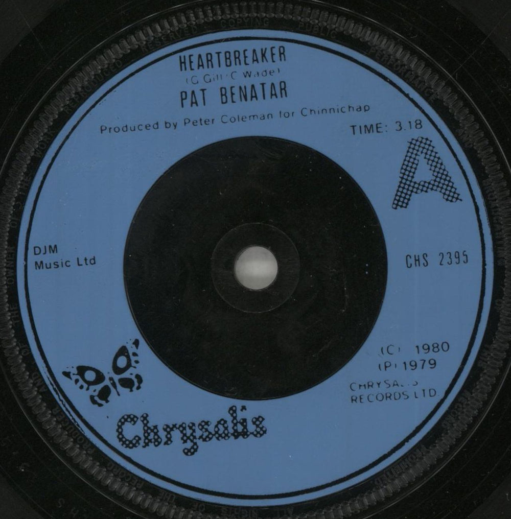 Pat Benatar Heartbreaker UK 7" vinyl single (7 inch record / 45) BEN07HE66928