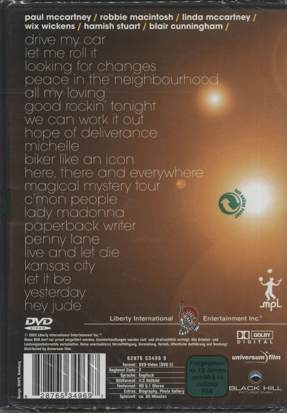 Paul McCartney and Wings Live In Concert On the New World