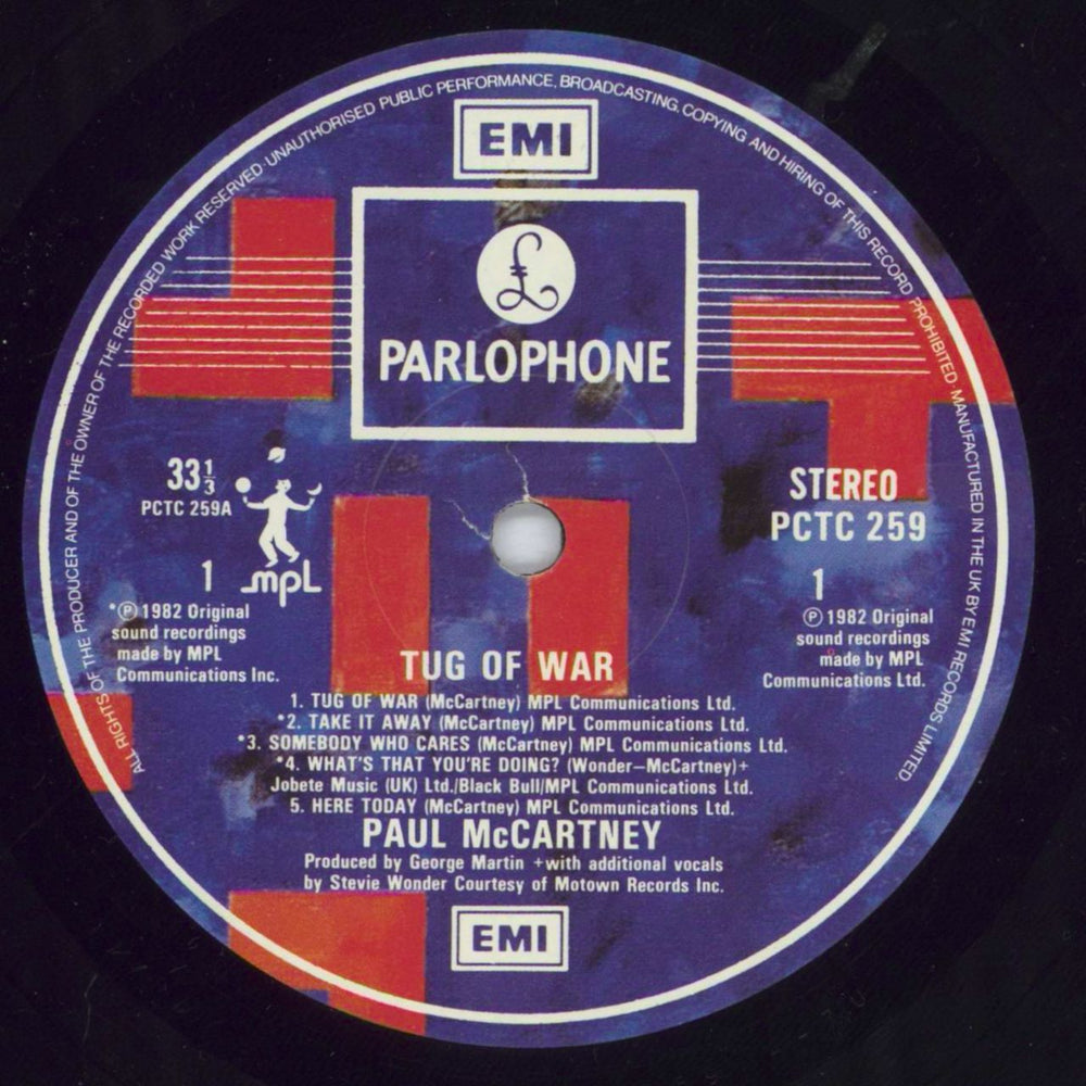 Paul McCartney and Wings Tug Of War - Open Shrink UK vinyl LP album (LP record) MCCLPTU817766