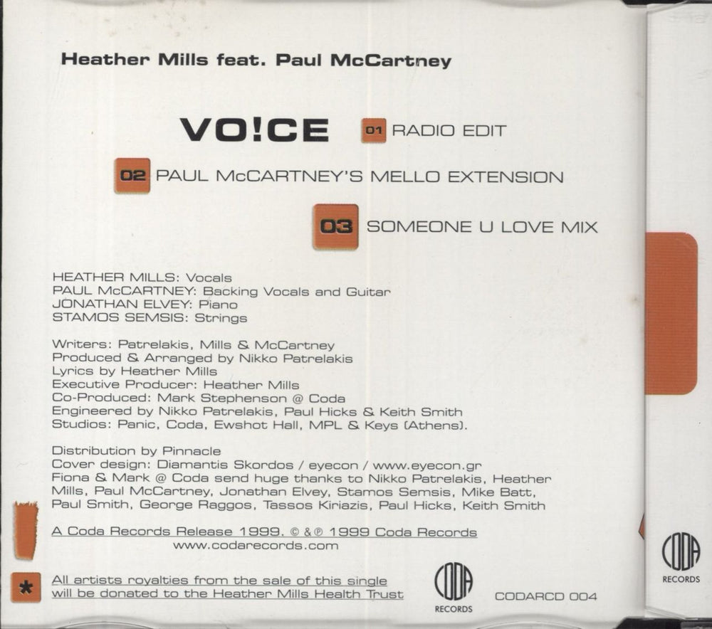 Paul McCartney and Wings Vo!ce UK CD single (CD5 / 5") 5018766991581