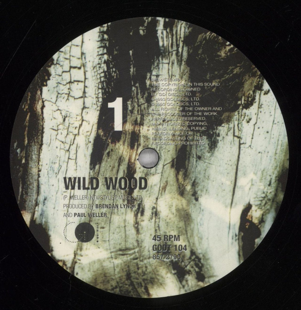 Paul Weller Wild Wood + Poster UK 10" vinyl single (10 inch record) WEL10WI21656