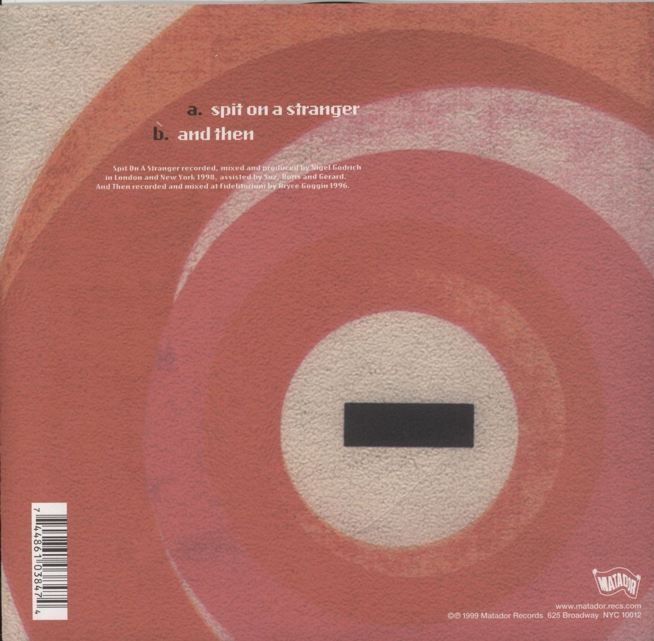 Pavement Spit On A Stranger US CD single (CD5 / 5\")