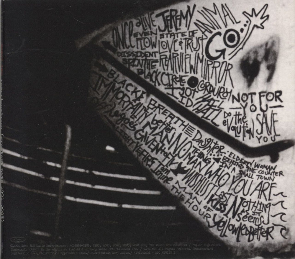 Pearl Jam Rearviewmirror US CD album (CDLP)