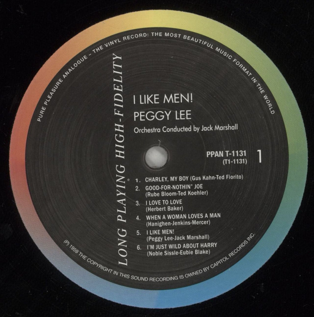Peggy Lee I Like Men! - 180gm UK vinyl LP album (LP record) PEGLPIL874812