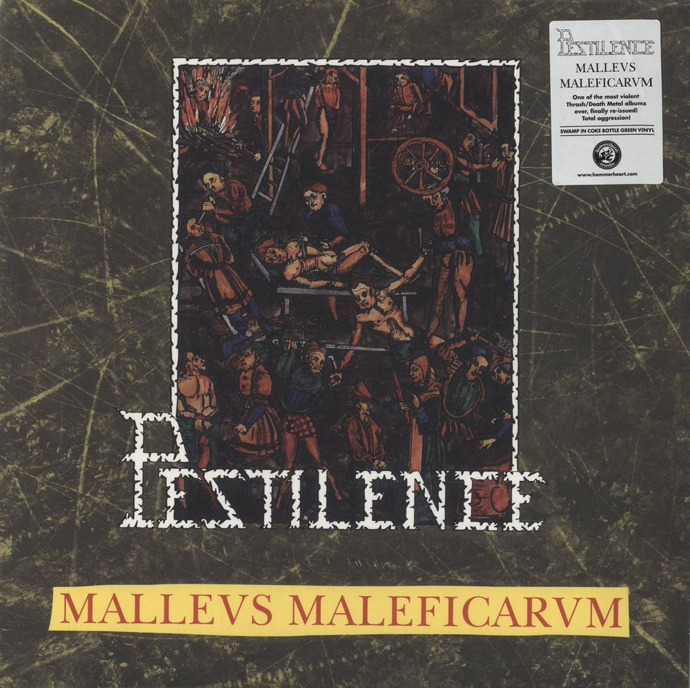 Pestilence Malleus Maleficarum - 180 Gram Swamp Green / Coke Bottle Green Vinyl Dutch vinyl LP album (LP record) HHR2017-13