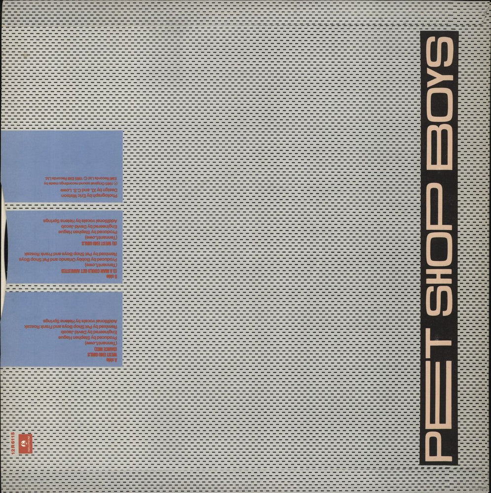 Pet Shop Boys West End Girls - Small Pic Label UK 12" vinyl single (12 inch record / Maxi-single) PSB12WE04183