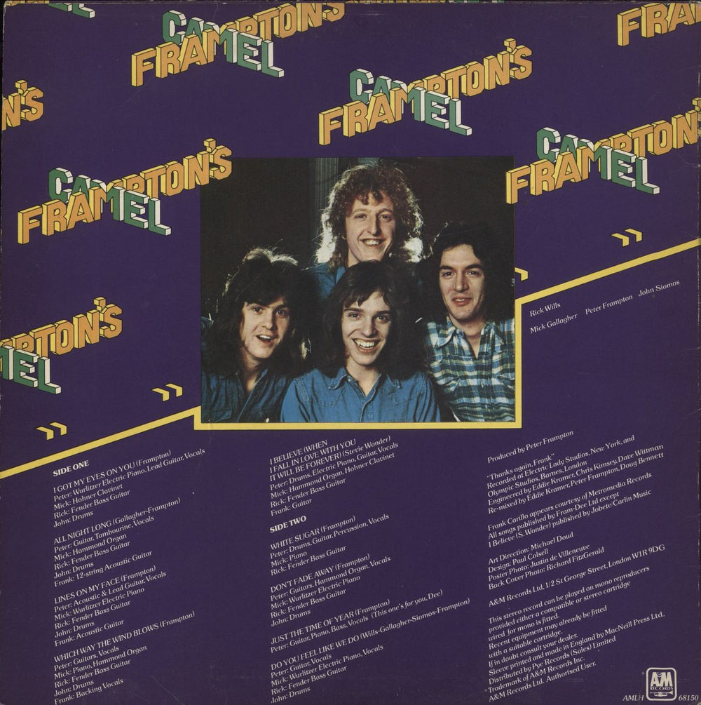 Peter Frampton Frampton's Camel - Red Vinyl + Poster UK vinyl LP album (LP record)