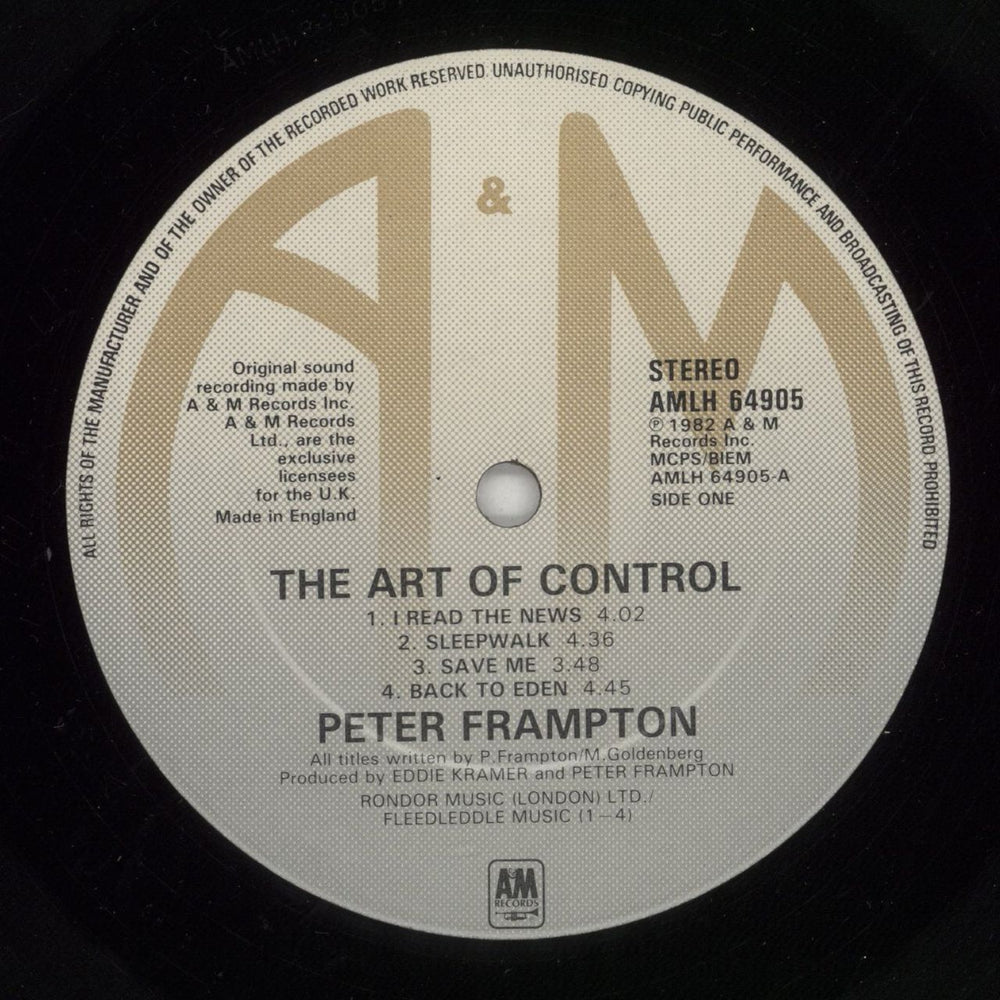 Peter Frampton The Art Of Control Dutch vinyl LP album (LP record) PFRLPTH485771