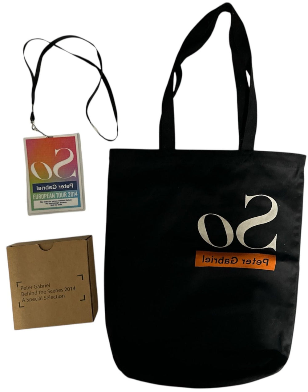 Peter Gabriel Behind The Scenes 2014 - A Special Selection + Lanyard & Tote Bag UK CD Album Box Set 20 X CD BOX SET GIFT