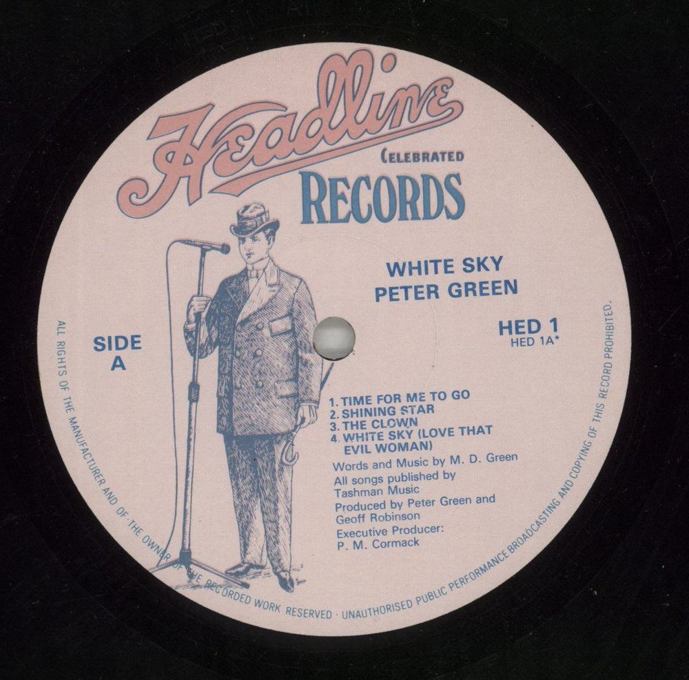 Peter Green White Sky - EX UK vinyl LP album (LP record) PGRLPWH713821
