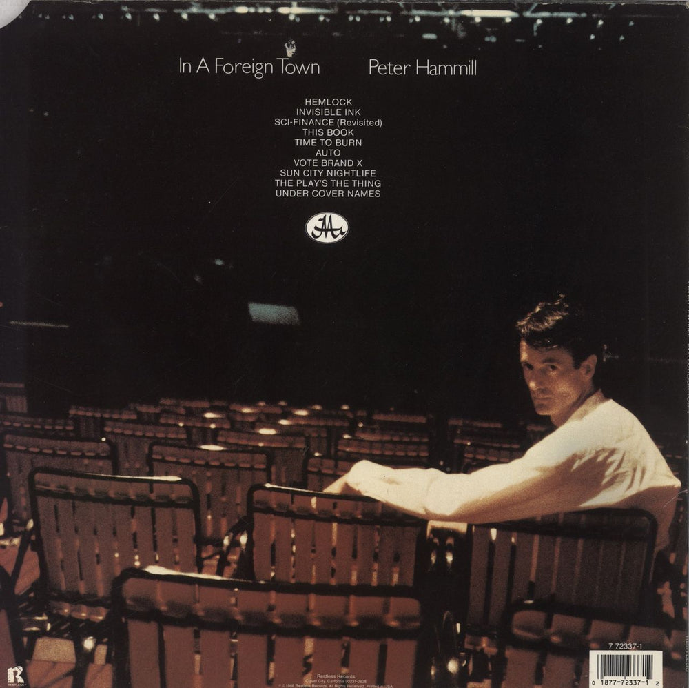 Peter Hammill In A Foreign Town US vinyl LP album (LP record) 018777233712