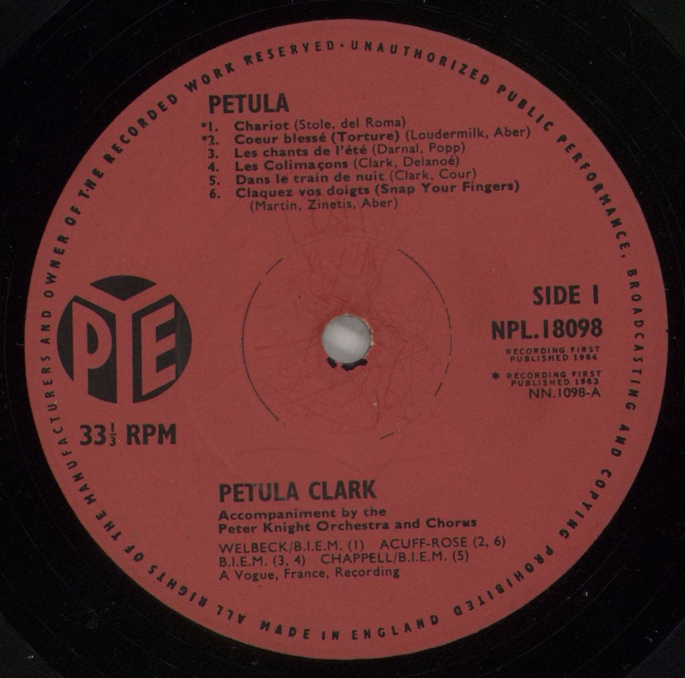 Petula Clark Petula UK vinyl LP album (LP record) PTCLPPE505082