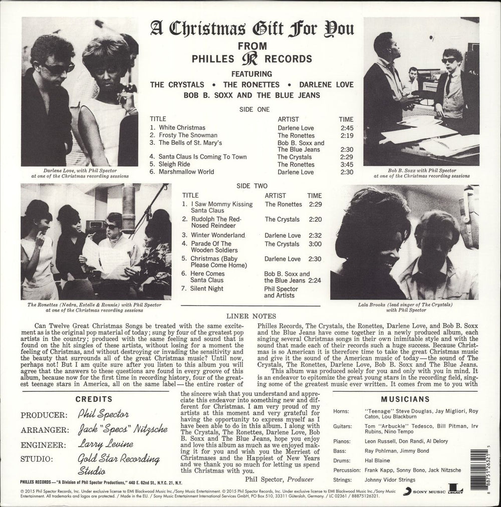 Phil Spector A Christmas Gift For You From Philles Records - 180gm German vinyl LP album (LP record) 888751263215