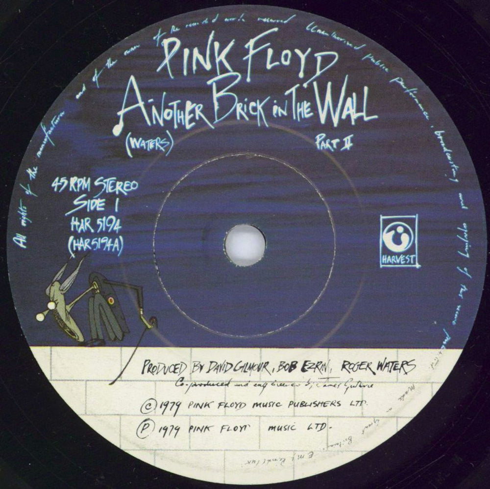 Pink Floyd Another Brick In The Wall - Solid + P/S UK 7" vinyl single (7 inch record / 45) PIN07AN768778