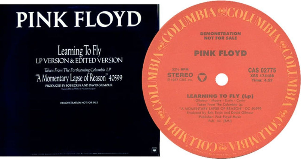 Pink Floyd Learning To Fly US Promo 12" vinyl single (12 inch record / Maxi-single) PIN12LE68192