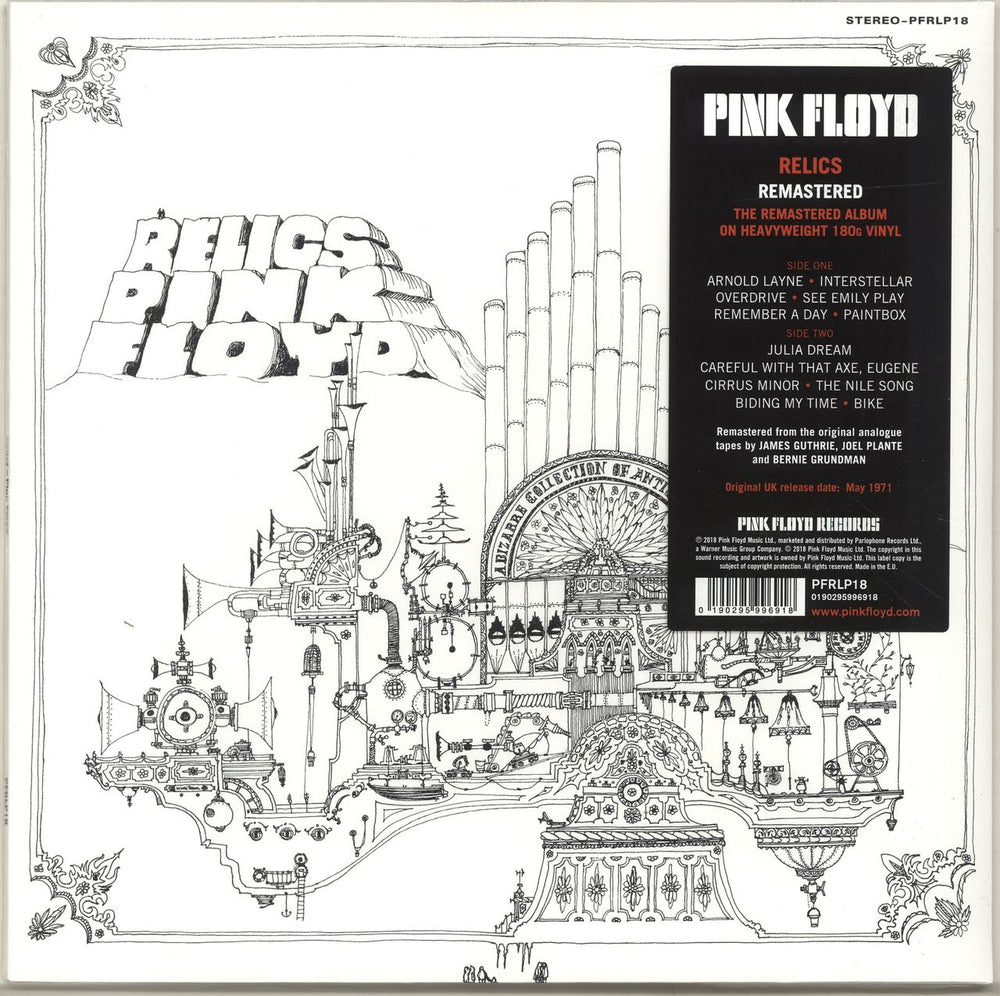 Pink Floyd Relics - Remastered 180 Gram - Sealed UK vinyl LP album (LP record) PFRLP18