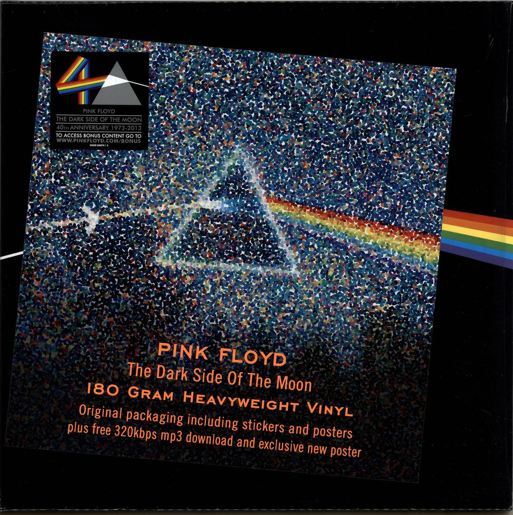 Pink Floyd The Dark Side Of The Moon - 180g + Hype Stickered Shrink UK vinyl LP album (LP record) 5099902987613