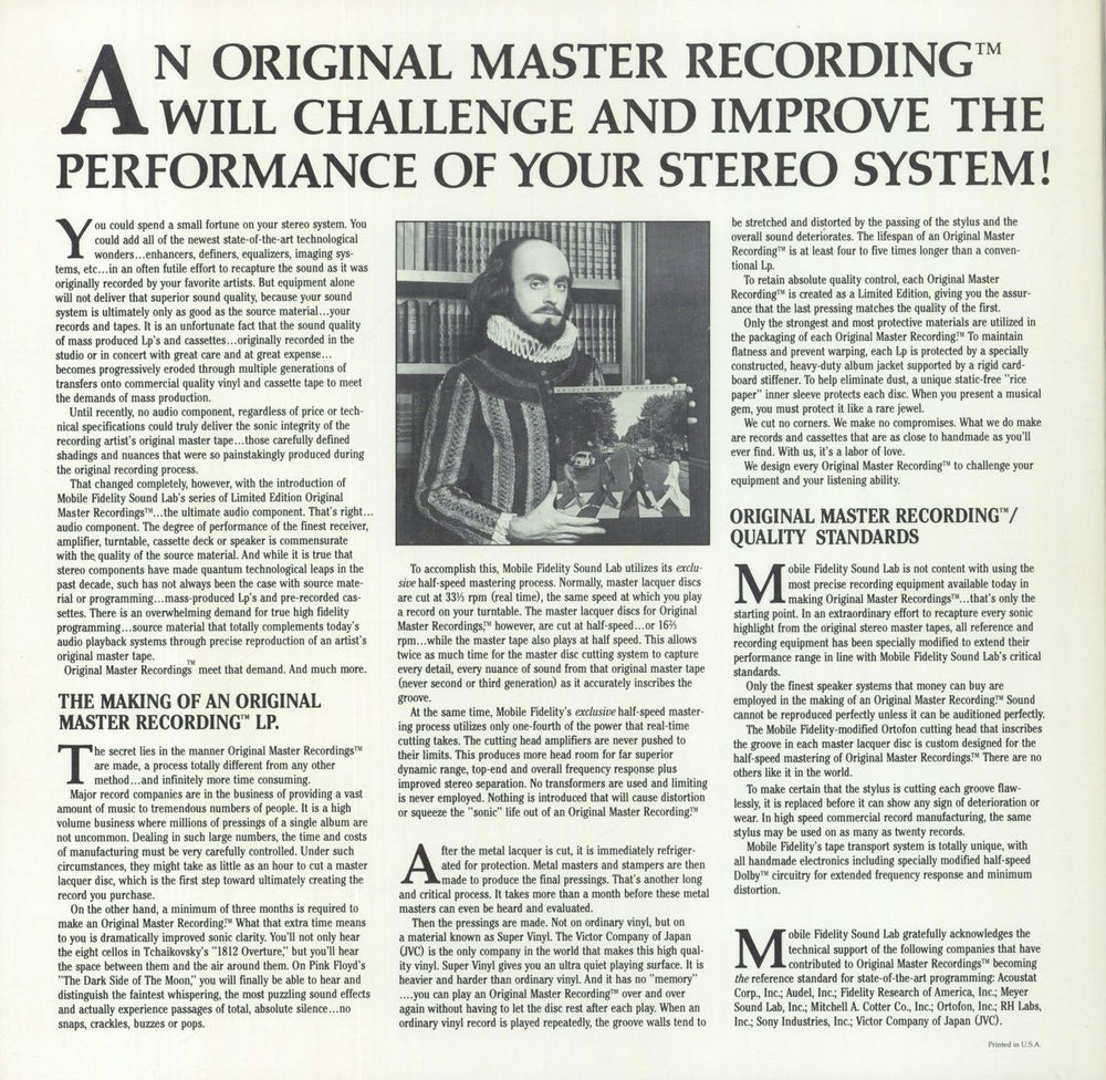 Pink Floyd The Dark Side Of The Moon - 2nd US vinyl LP album (LP record) 1981