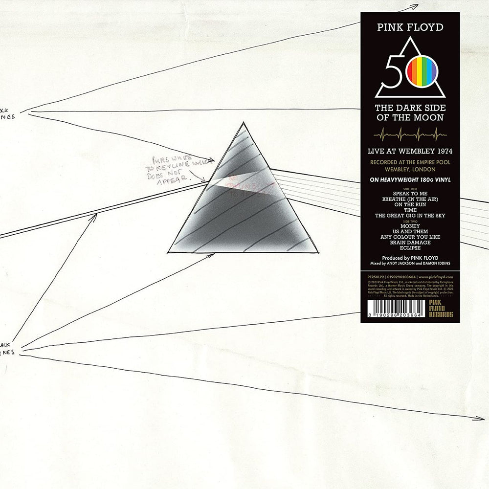 Pink Floyd The Dark Side Of The Moon Live At Wembley 1974 - Sealed UK vinyl LP album (LP record) PFR50LP2