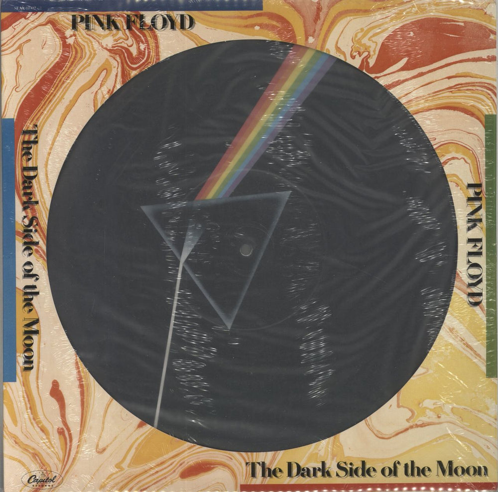 Pink Floyd The Dark Side Of The Moon - shrink US picture disc LP (vinyl picture disc album) SEAX-11902