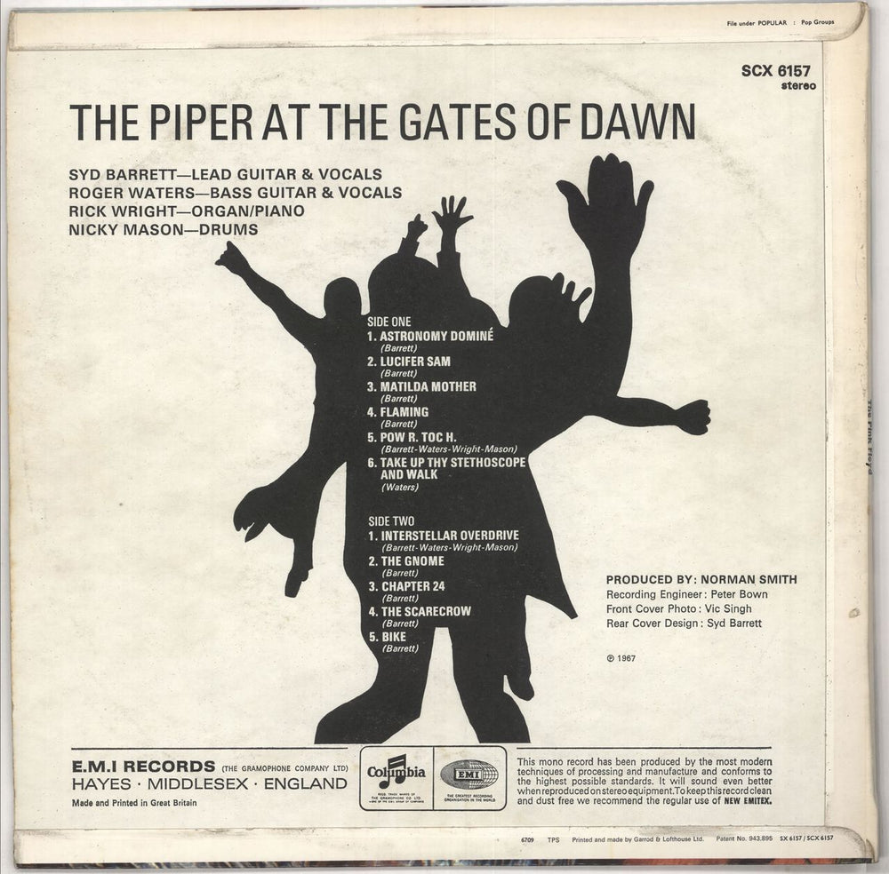 Pink Floyd The Piper At The Gates Of Dawn - 3rd UK vinyl LP album (LP record) PINLPTH689911