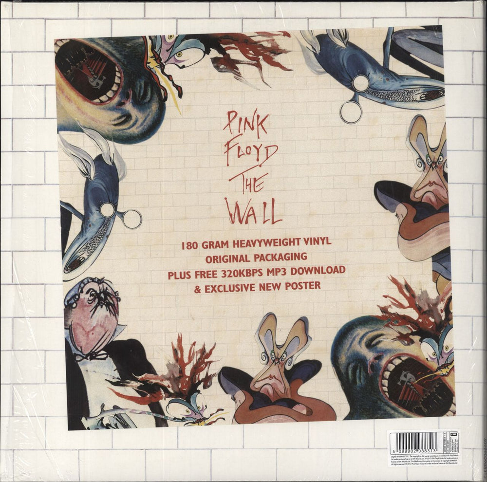 Pink Floyd The Wall - 180 Gram UK 2-LP vinyl record set (Double LP Album) 5099902988313