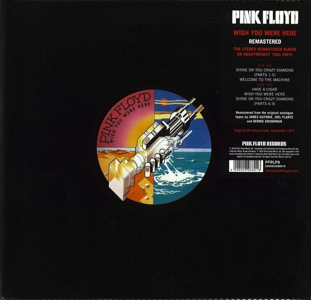 Pink Floyd Wish You Were Here - Remastered 180 Gram - Sealed UK Vinyl —  RareVinyl.com