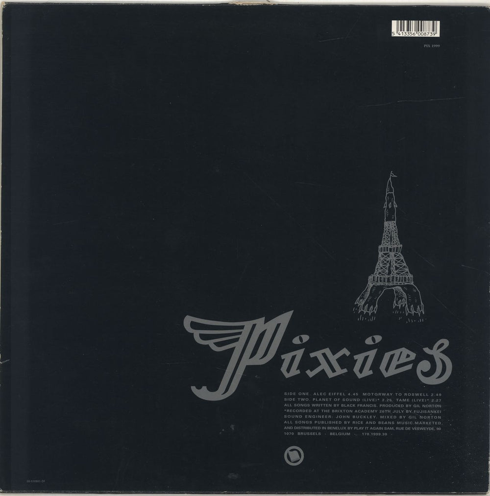 Pixies Alec Eiffel - EX Belgian 12" vinyl single (12 inch record / Maxi-single) 5413356008739