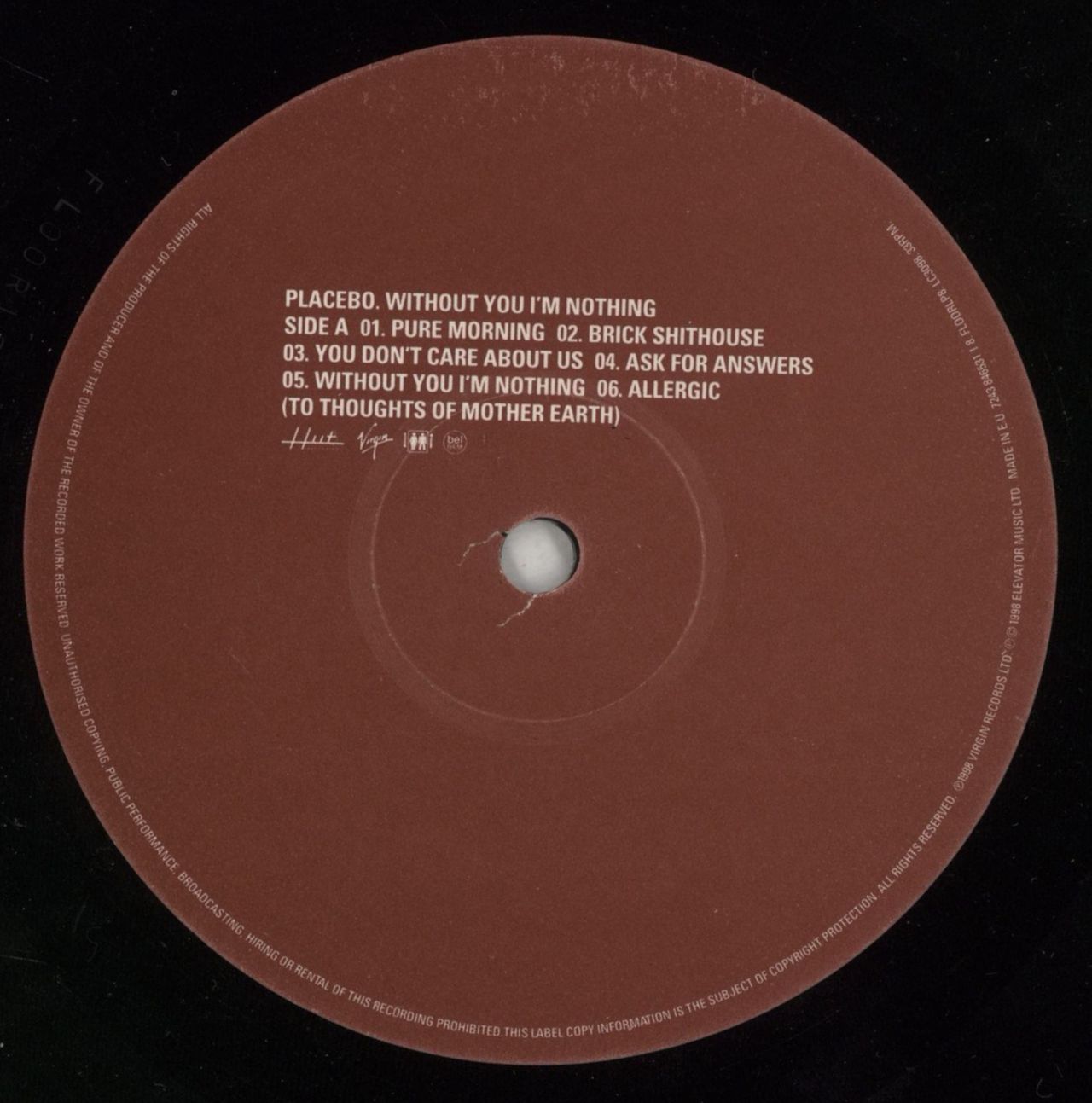 Placebo Without You I'm Nothing - 1st - EX UK Vinyl LP — RareVinyl.com