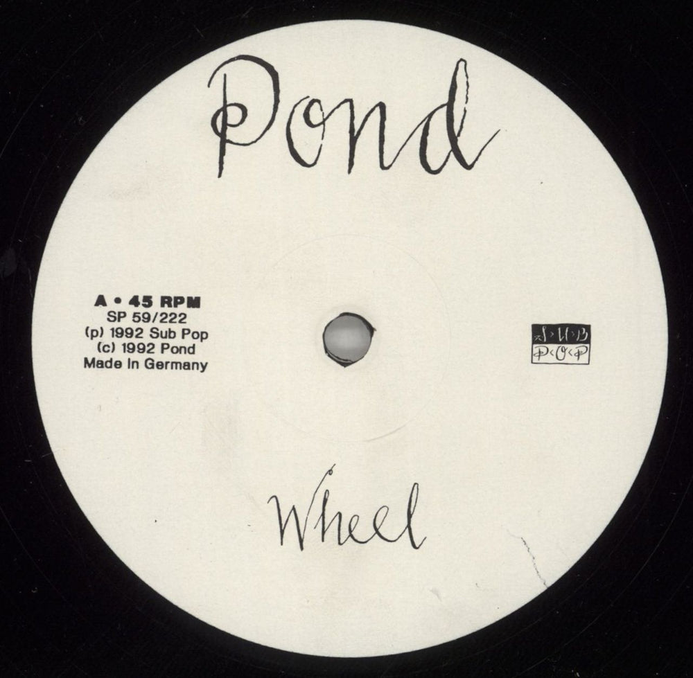 Pond Wheel German 12" vinyl single (12 inch record / Maxi-single) PA112WH652024